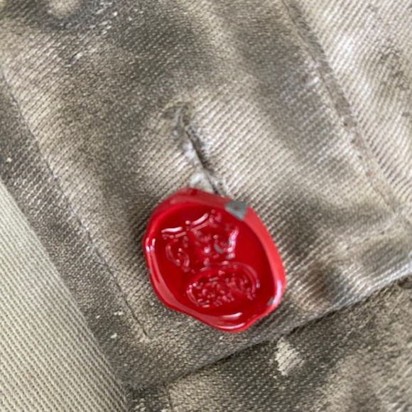 Elisa Cavaletti/Daniela Dallavalle jacket US S cotton beige/taupe mottled look - Picture 16 of 16